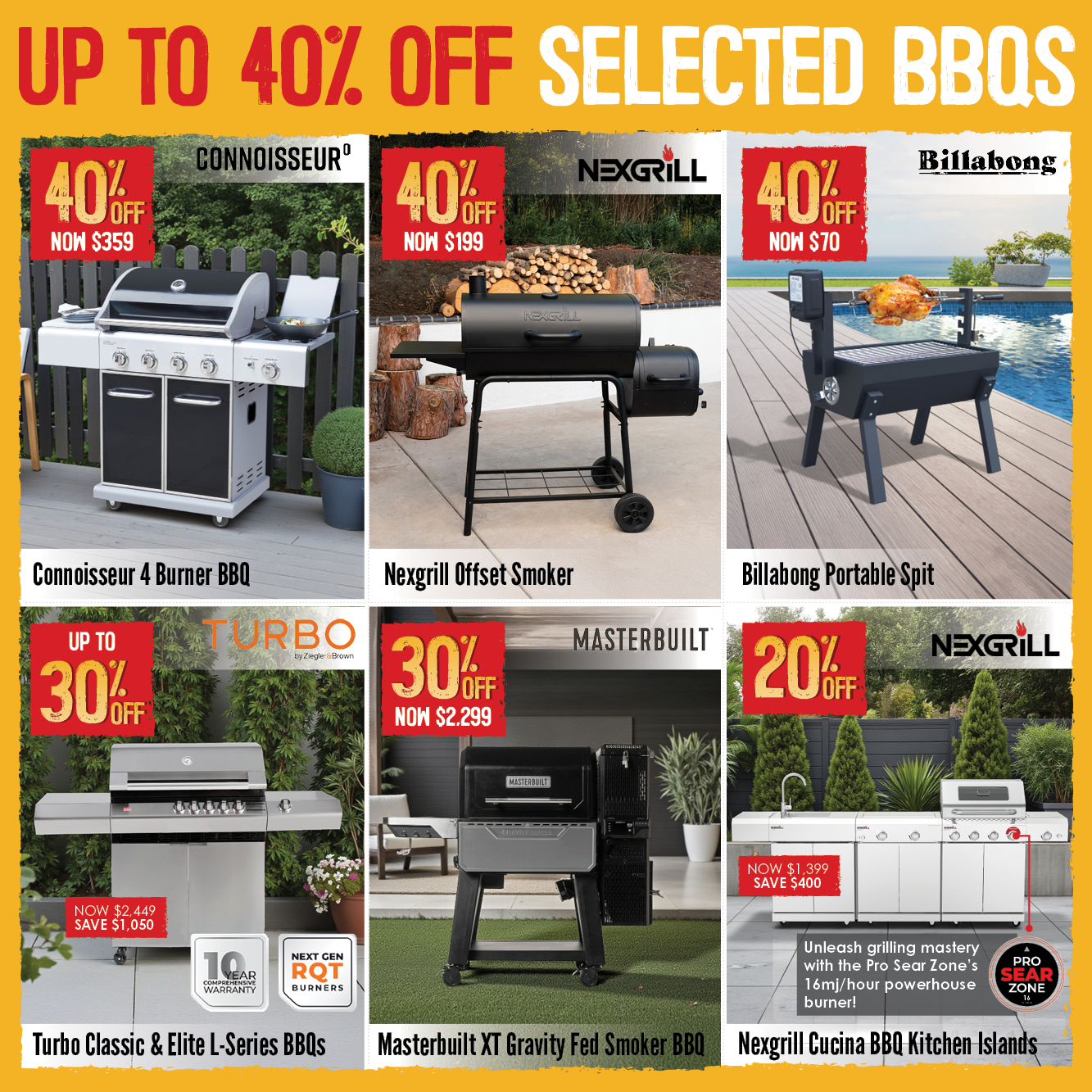 Up To 40% Off Selected BBQs | Shop Now